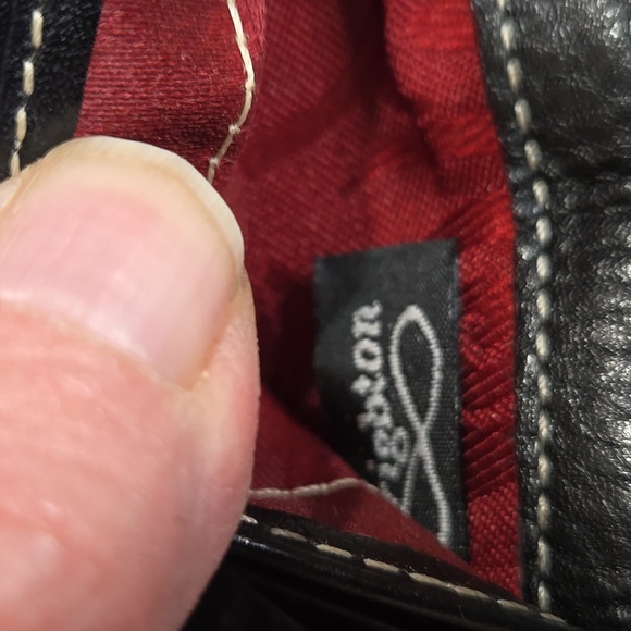 Brighton Elegant Black Leather & Suede Shoulder Bag - Picture 14 of 15